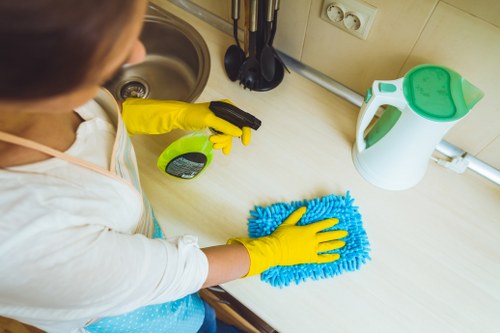 Local cleaner working in a Roehampton residential property