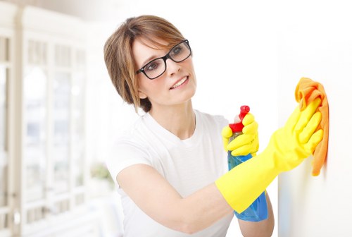 Roehampton office cleaner preparing meeting rooms and communal areas