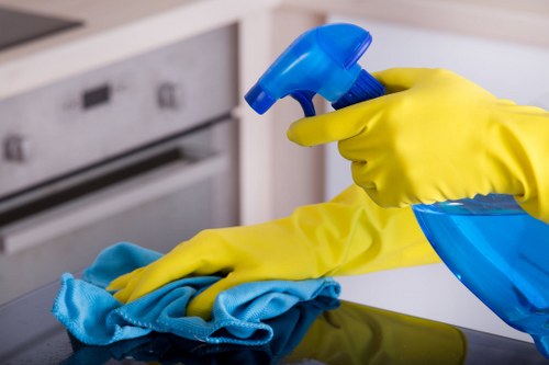 Local Airbnb cleaning team working in a Roehampton rental flat