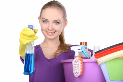 Deep cleaning of a kitchen during a move-out clean in Roehampton